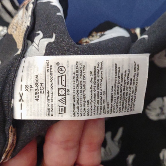 Banana Republic Safari Animal Print Pajama Top Size XS - Picture 8 of 8